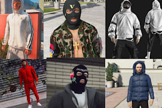 create custom fivem eup uniform, police clothing for rp, fivem clothing, eup,