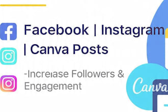manage facebook and instagram with canva posts
