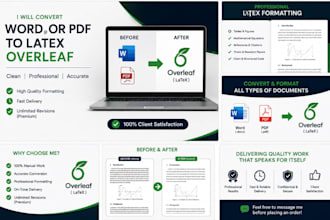 format your document in latex overleaf