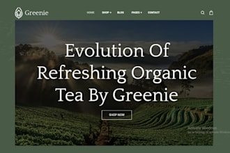 design branded coffee shopify store