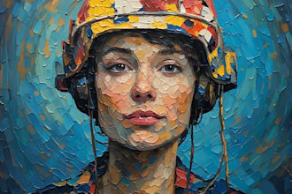 hand paint a custom landscape and portrait oil painting