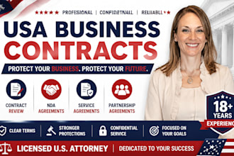 review USA business contracts nda service agreements and partnership agreement