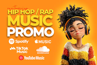 do organic hip hop rap music promotion to influential playlist curators, blogs