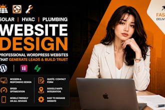 build a solar, hvac, plumbing construction website