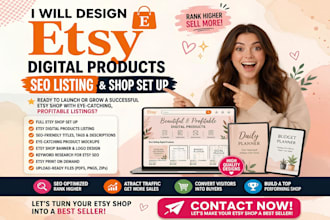 setup etsy shop with digital product, notion template for 20k passive income