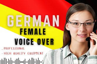 record best studio quality german female voice over for elearning and youtube