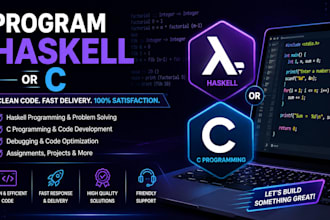 program haskell or c programming projects