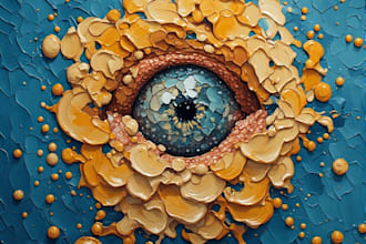 draw digital oil painting based on your photo
