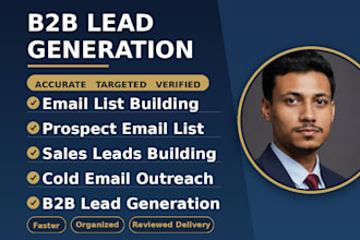 do b2b lead generation , linkedin leads, and email list building