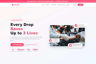 hospital and blood bank management web application