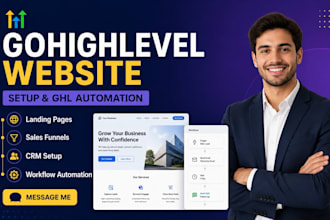 build gohighlevel website, funnel and ghl automation