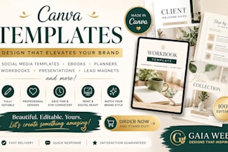 design editable canva templates for instagram, facebook and pinterest