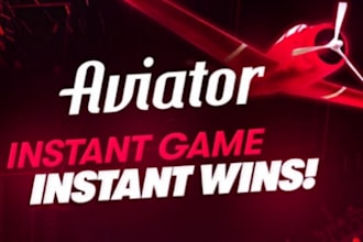 develop arcade game website, crash game website, crypto gaming web, aviator bot