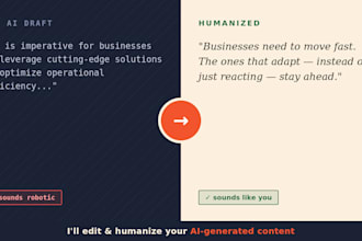 humanize and edit your ai generated content