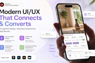 design professional web and mobile app UI UX for saas and fintech