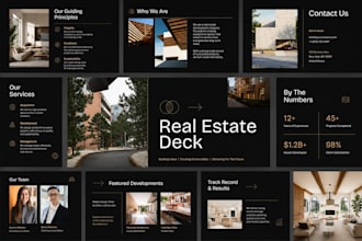 design real estate deck property development investor deck capital raise deck