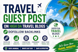 publish guest posts on travel blogs for SEO backlinks