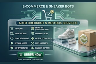 auto checkout bot auto purchase bot shopping bot stock monitoring pokemon bot
