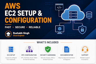 set up and configure your AWS ec2 instance and cloud infrastructure