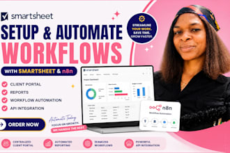 set up smartsheet automation, project dashboards, and workflows