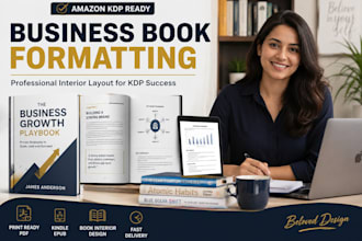 do manuscript formatting, business book formatting, and interior formatting