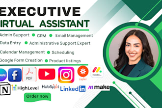 be virtual assistant data entry personal administrative executive social media