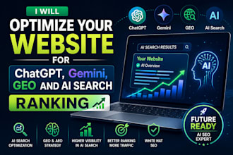 optimize your website for chatgpt, gemini, GEO and ai search ranking