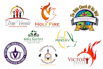 design modern ministry, church logo and brand identity with full branding kit