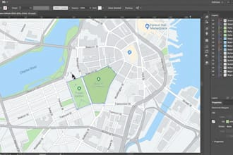 create editable svg maps, google maps redraw, and map tracing