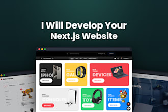 develop your next js website
