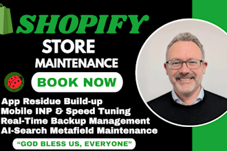 provide monthly shopify maintenance, API updates and 24 hours tech support