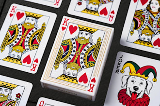 design custom playing card game tcg trading card art board game poker cards deck