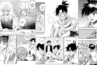 draw manga anime comic book comic manga artist webtoon illustration manga page