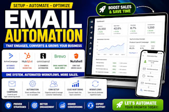 setup CRM email automation hubspot activecampaign  omnisend brevo nutshell CRM