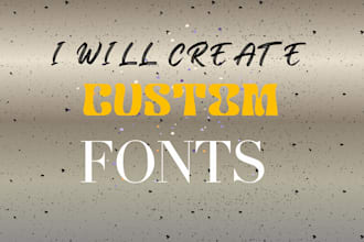 create a custom font, typeface, or font design for your brand
