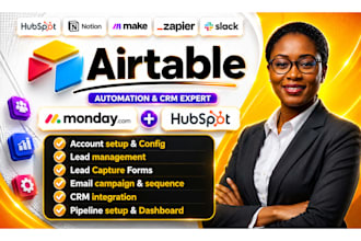 setup airtable database attio crm hubspot zoho monday integration automation