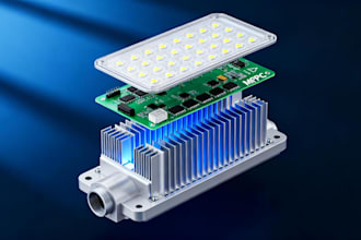 design high power led pcb, driver circuit, and thermal management
