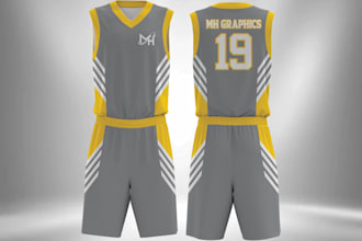 design professional sublimation sports jersey and apparel