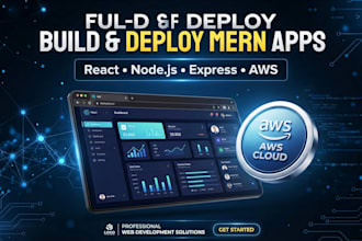 build and deploy a full stack mern app with AWS hosting