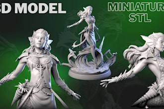 sculpt custom 3d miniature figurines for 3d printing
