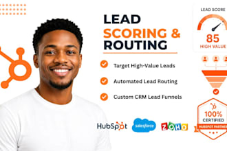 setup high converting lead funnel and lead scoring in CRM