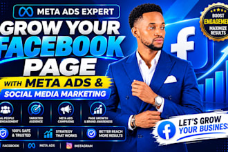 grow your facebook page with meta ads and social marketing