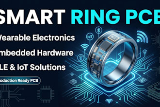 design smart ring pcb, wearable electronics, embedded hardware, ble and iot