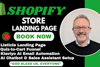 design a high converting shopify landing page using pagefly or replo