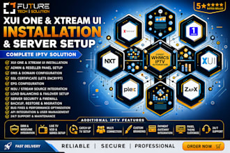 install xui one, xtream ui, dns, reseller setup, admin panel system