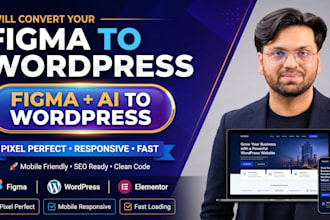 convert figma design to wordpress and ai website to wordpress