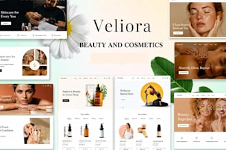 design shopify beauty spa skincare cosmetic store with zakeke