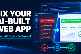 fix bugs in your ai generated web app, apis, and deployment