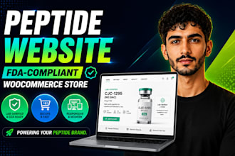 build fda compliant peptide website, peptide store