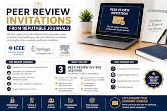 get genuine springer elsevier ieee peer review invite for eb1 o1 eb2 niw